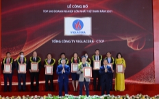 VNR500: Tổng công ty Viglacera – CTCP 4 năm liên tiếp giữ vị trí top đầu trong Top 500 doanh nghiệp lớn nhất Việt Nam trong ngành sản xuất, kinh doanh vật liệu xây dựng